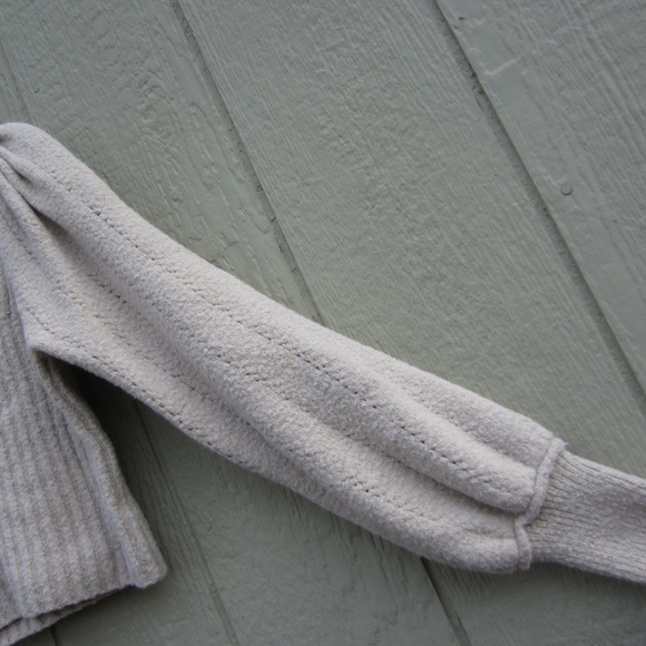 Free people sweater womens S? Cream white Katie‎ Pullover Cropped Y2K Grunge - Picture 5 of 16